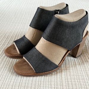 Tom’s Women’s Majorca Black Denim Size 9